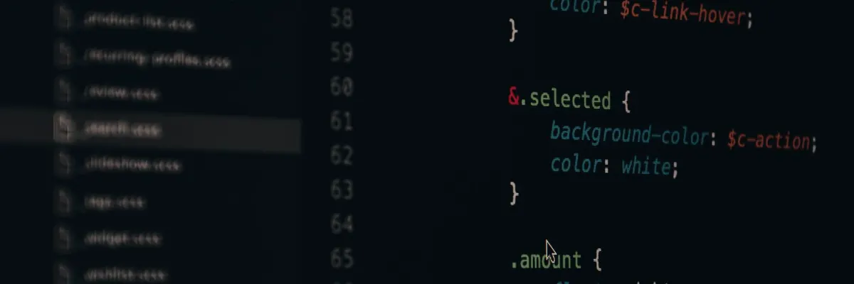 Programkód közelről a szerkesztőben